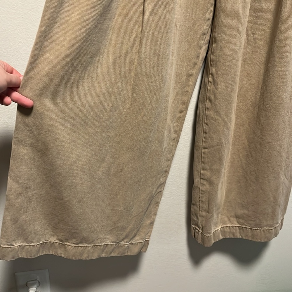 FREE PEOPLE Dwell on Dreams Pleated High-Waisted Trouser Wide-Leg Pants, Size 2 - Picture 3 of 10